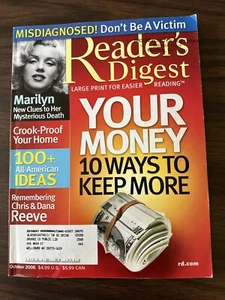 Readers Digest October 2006 Misdiagnosed Don’t Be A Victim *Marilyn Monroe Issue - Picture 1 of 2