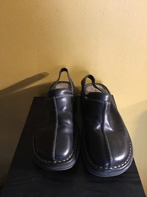 Zapatos con cordones de cuero negro WHITE MOUNTAIN para mujer TALLA 8M/suelas de punto de choque Foto 1 de 4