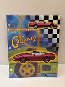 Vintage Car Folder Retro 90’s Callaway Speedster Twin Turbo Multicolor - Picture 1 of 3