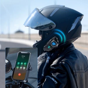 1PC Motorcycle Helmet Bluetooth Headset Moto Dashcam 1080P HD Camera Recorder - Picture 1 of 12
