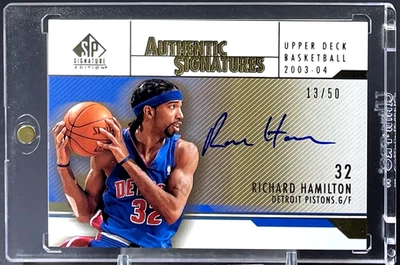 ( /50 Gold ) Richard Hamilton 2003-04 SP Signature Authentic Signatures Auto - Image 1 of 2