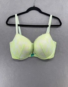 Victoria's Secret Very Sexy Push Up Bra Size 36DDD Green Multiway Underwire Neon - Picture 1 of 13