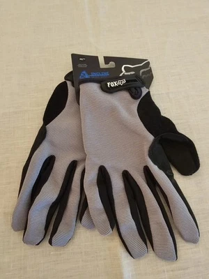 Guante Fox Incline para Hombres Dedo Completo Gamuza Palmas Silicona Punta de Dedo Talla XL Gris Foto 1 de 4
