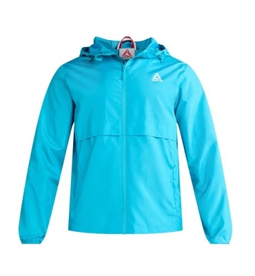 REEBOK Men’s Size L Full-Zip Windbreaker Jacket with Hood • Capri Breeze - Image 1 of 4