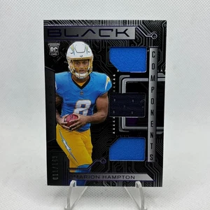 Parche triple RC/199 2025 Panini Black Omarion Hampton Components 🔥 - Imagen 1 de 2