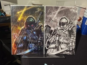 TMNT The Last Ronin #2 Stan Yak Variant SET COLOR/B&W LTD 500/250 HTF - Picture 1 of 9