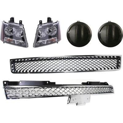 Grille Grill Upper for Chevy Chevrolet Tahoe Avalanche 2007-2013 - Image 1 of 4