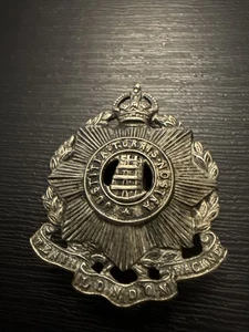 MÜTZENABZEICHEN DER BRITISCHEN ARMEE. 10. COUNTY OF LONDON BATAILLON RG - Bild 1 von 3