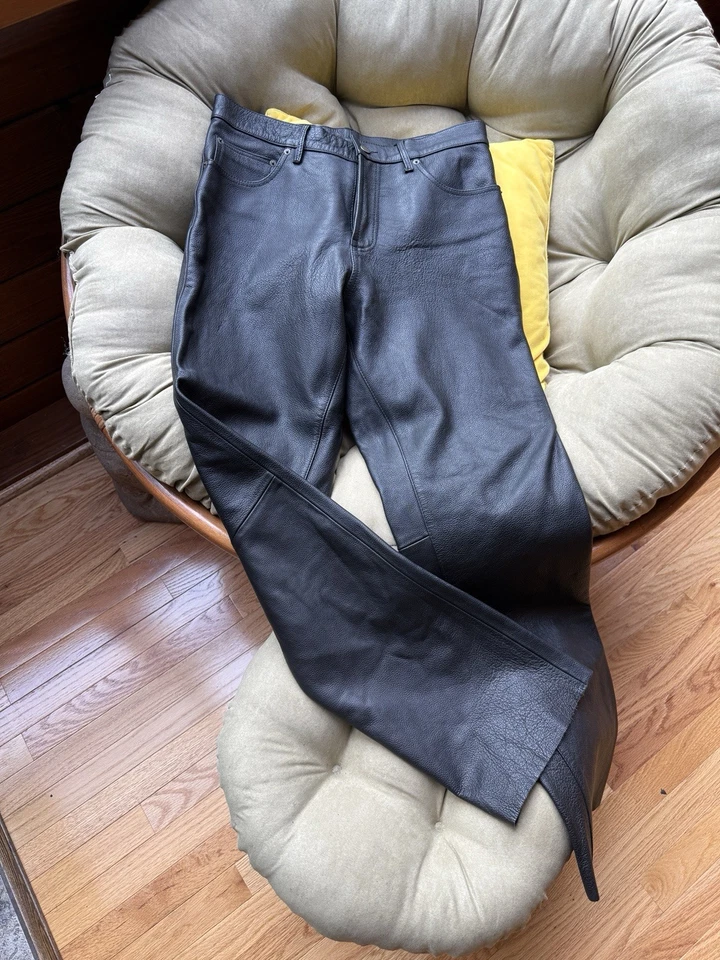 Джинсы из натуральной кожи «стиль 501» 32W32L - Изображение 1 из 4