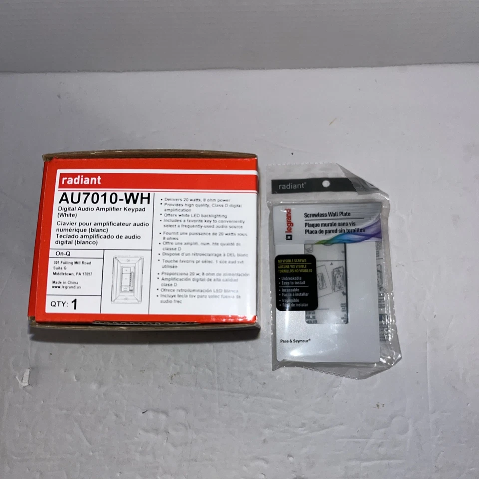 Teclado amplificado de audio digital Legrand On-Q AU7010-WH, blanco Foto 1 de 1