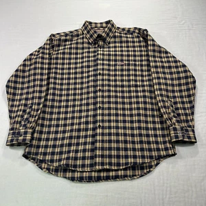 VINTAGE Marlboro Classics Shirt Mens Large Blue Plaid Wool Button Up Western USA - Picture 1 of 11