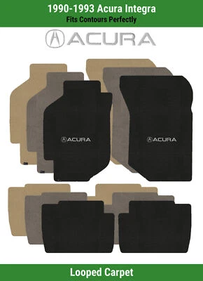 Alfombrillas delanteras y traseras Lloyd Loop para '90-93 Integra con Acura A con Acura Word Foto 1 de 4