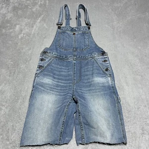 BDG Urban Outfitters Short Overalls Womens 26 Blue Jean Carpenter Pockets - Picture 1 of 7