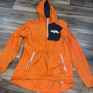 Nike Denver Broncos orange Windbreaker 1/4 Reißverschluss Herren Medium - Bild 1 von 17
