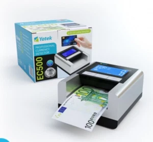 Detector de billetes falsos Yatek EC500 con batería incluida y lámpara UV para - Imagen 1 de 7