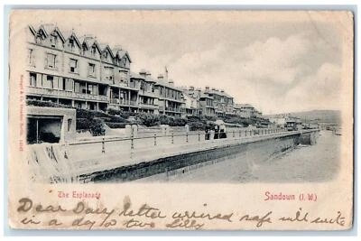 Postal antigua publicada en Inglaterra The Esplanade Sandown Isla de Wight 1902 Foto 1 de 2