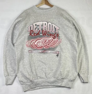 Vintage Detroit Red Wings NHL Gray Tultex Ravens Sweatshirt Crewneck Sz 2XL - Bild 1 von 10