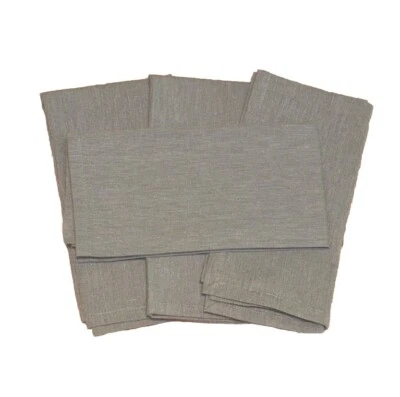 Pier 1 Imports Servilletas de Tela 20" x 20" GRIS JUEGO DE 4 NUEVAS CON ETIQUETAS HECHAS EN INDIA Foto 1 de 3