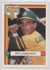 1991 Kellogg's Leyendas Hispanas del Beisbol Food Issue Bert Campaneris