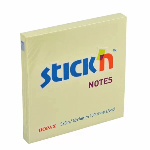 Sticky Post It Notes 76MM X 76MM In Yellow 600 Notes Thats 6 Packs - Image 1 of 1