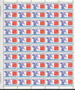 Canada 649 - 1974 UPU sheet of 50, 15 cent value catalogs $67.50. [ 89 - Picture 1 of 2