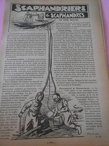 Scaphandriers & Scaphandres Print 1936 - Imagen 1 de 1