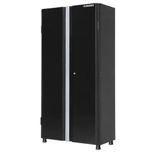 Husky Freestanding Garage Cabinet 24-Gauge Steel Black (36" W x 72" H x 18" D)