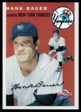2005 Topps All-Time Fan Favorites Chrome Refractor Hank Bauer /299 Yankees #103