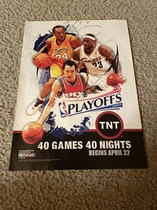 Vintage 2007 NBA PLAYOFFS ON TNT Poster Print Ad KOBE BRYANT & LEBRON JAMES - Picture 1 of 1