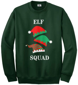 Elf Squad Youth Sweatshirt Santa Claus Little Helper Christmas Gift - Picture 1 of 5