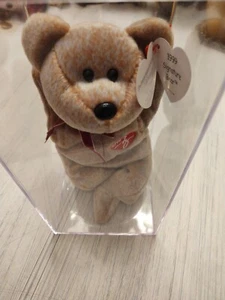 TY 1999 Signature Bear Beanie Baby *Rare*  Collectible with Case - Picture 1 of 7
