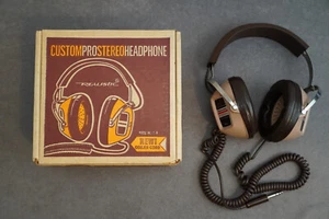 Realistic KOSS Custom Pro Kopfhörer Spiralkabel 70er Vintage getestet funktioniert - Bild 1 von 12