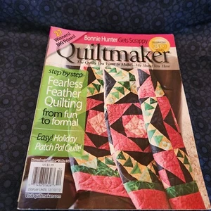Quiltmaker magazine July 2012 December 2012 lot of 2 free shipping - Foto 1 di 2