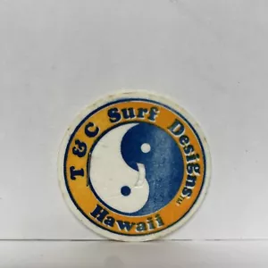T&C Town & Country Surf Designs Yin Yang POG Milkcap Hawaii 1993 - Foto 1 di 2