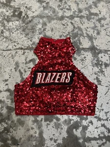 Cheerleading PRO CHEER Portland Trailblazers Satin Stitches Sequin Top - Picture 1 of 10