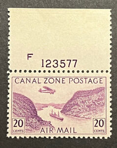 Travelstamps: Canal Zone Stamps Scott #C11, 20 Cent Airmail Mint MNH OG NUMBERED