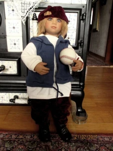Annette Himstedt Künstlerpuppe von 1998 Oscar absolut neuwertig mit Zertifikat - Bild 1 von 4