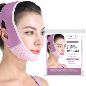Reusable Double Chin Reducer Chin Strap Face Slimming Strap Face Slimmer Shaper - Picture 1 of 6