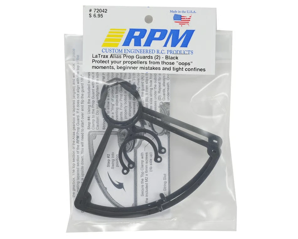 RPM 72042 Black LaTrax Alias Quadcopter Prop Guards (Pair) Propeller Guard - Image 1 of 1