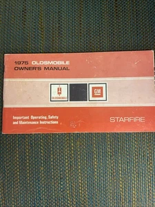 1975 OLDSMOBILE STARFIRE OWNER'S MANUAL / ORIGINAL GUIDE BOOK - Bild 1 von 1