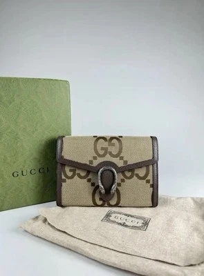 Gucci Dionysus Leather Wallet On Chain Jumbo Print Canvas Bag - Image 1 of 4