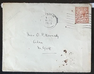 (GB-3520) GB 1925 KGV busta da Londra alla Cornovaglia con timbro SG 364 - Foto 1 di 2