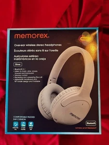 Memorex Silber Wireless Stereo Kopfhörer - Bluetooth - Bild 1 von 1