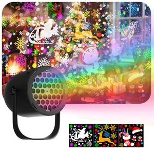 LED Schneeflocken Projektor Lampe USB Laser Projektionslampe Weihnachtsprojektor - Bild 1 von 19