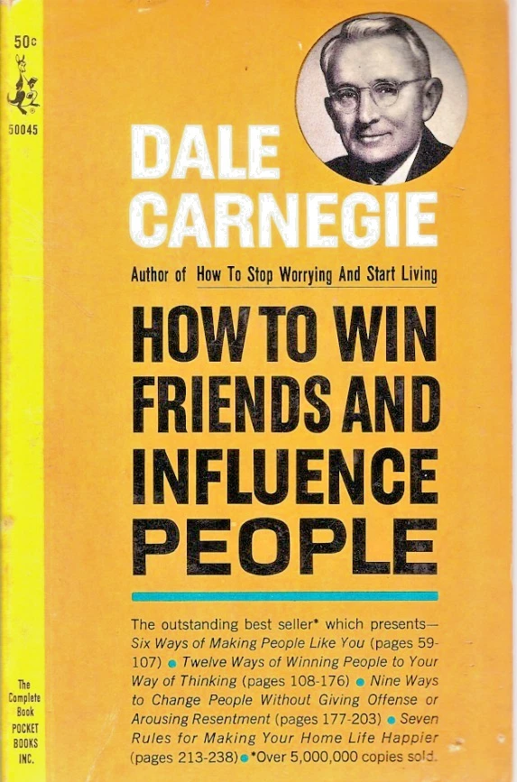 Dale Carnegie How To Win Friends And Influence People Pocket Cardinal 1965 PB Foto 1 de 1