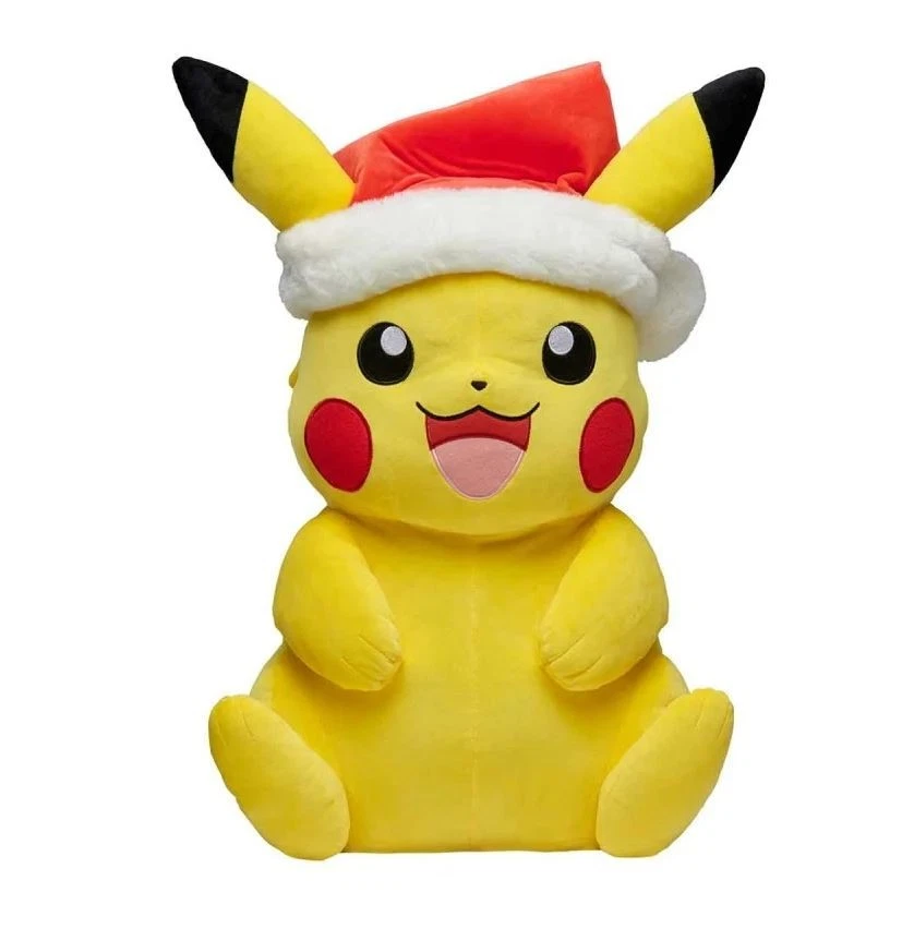POKÉMON Pikachu Plüschtier (Weihnachtsmütze) ca. 60cm / Pokemon Pikachu XXL Kuscheltier