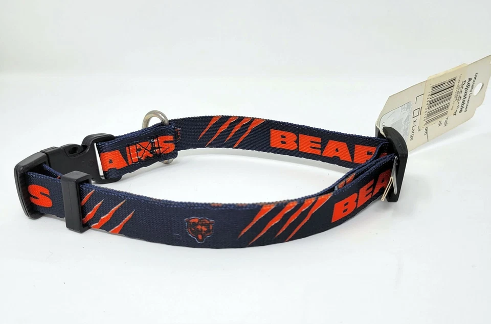 BEARS *CHICAGO BEARS*  Dog Pet NFL Sports Collar (sizes) - Image 1 of 1