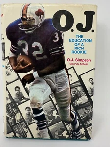 "O.J. Simpson The Education of a Rich Rookie" By O.J. Simpson, 1970 - Picture 1 of 6