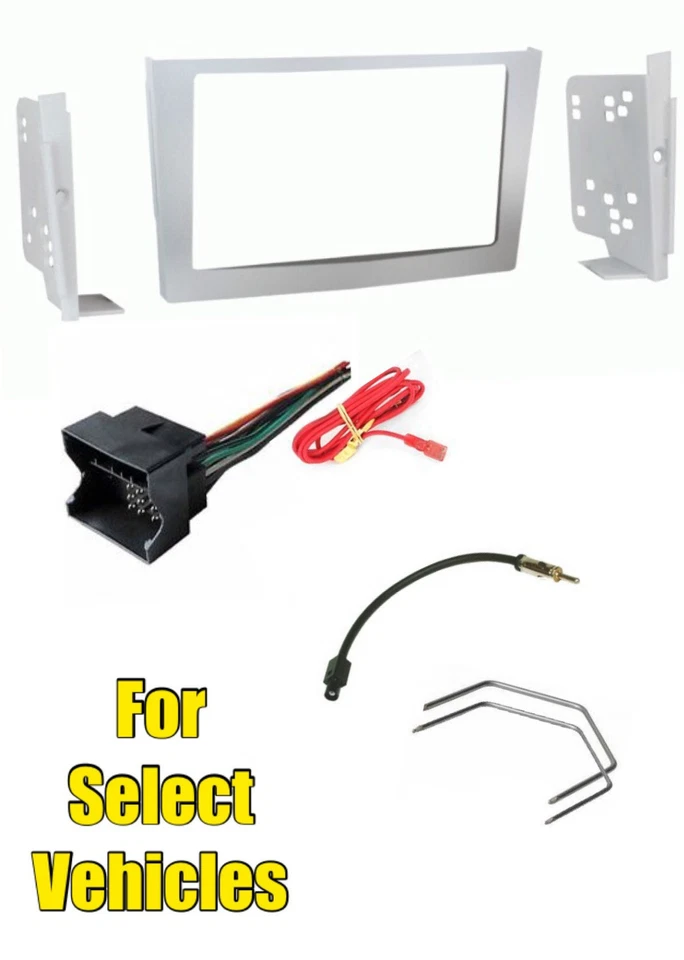 Kit estéreo de radio de coche doble Din plateado combo para algunos Saturn Astra 2008-2009 Foto 1 de 1