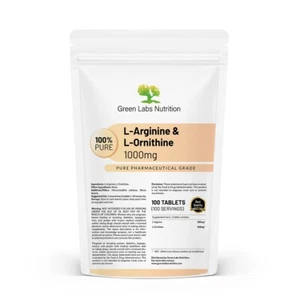 L-Arginin + L-Ornithin 1000mg Tab – Unterstützung bei Leistungs-, Ausdauer- & Regeneration - Bild 1 von 17